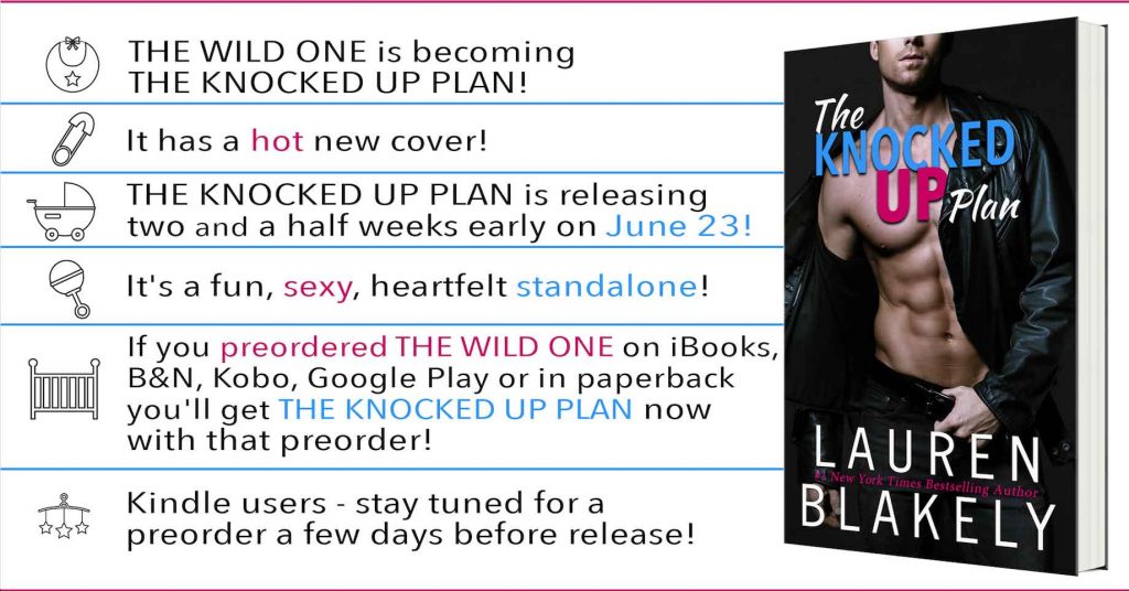 Lauren Blakely book cover The Knocked Up Plan