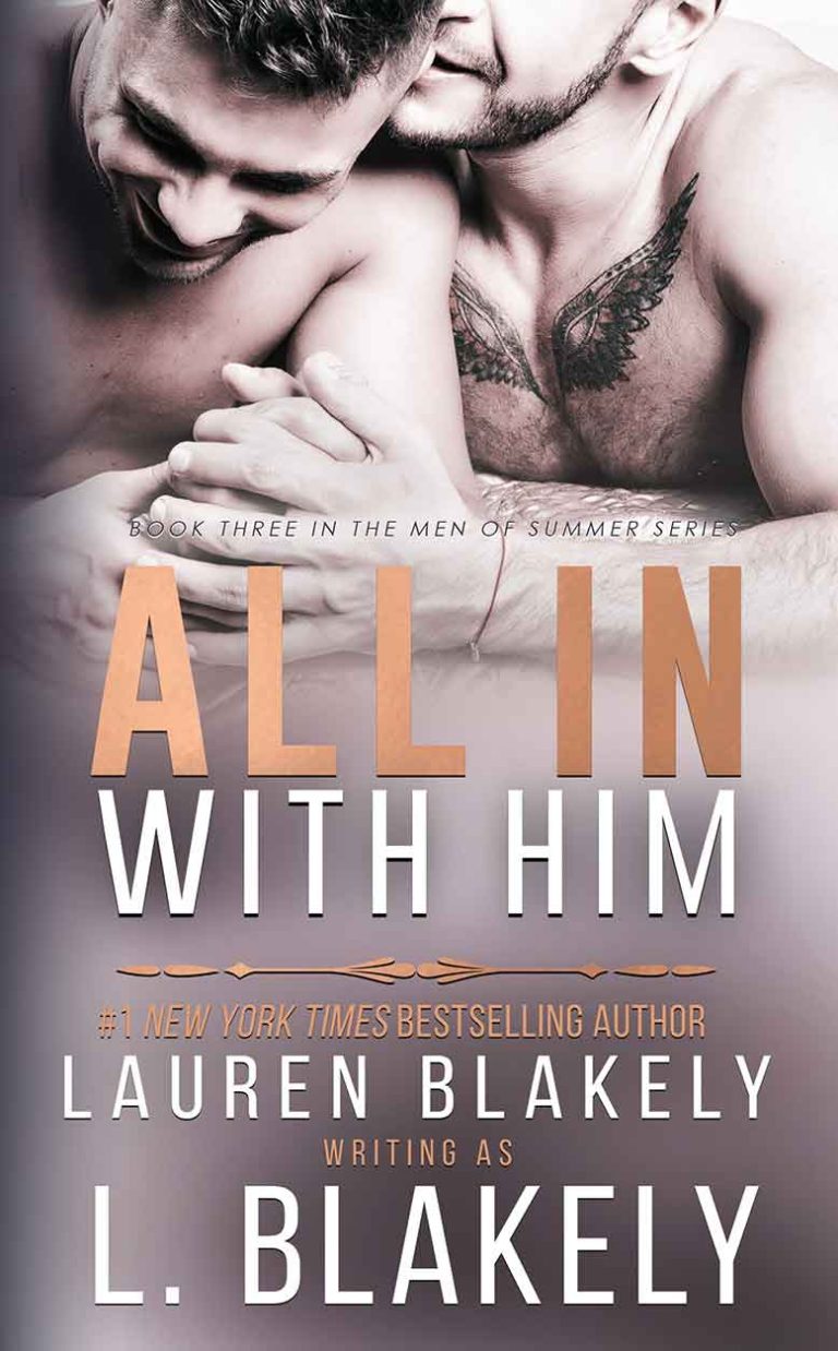 Book cover for 'ALL IN WITH HIM (Men of Summer Book 3)' by Lauren Blakely