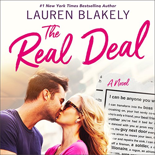 Audiobook cover for 'THE REAL DEAL' by Lauren Blakely
