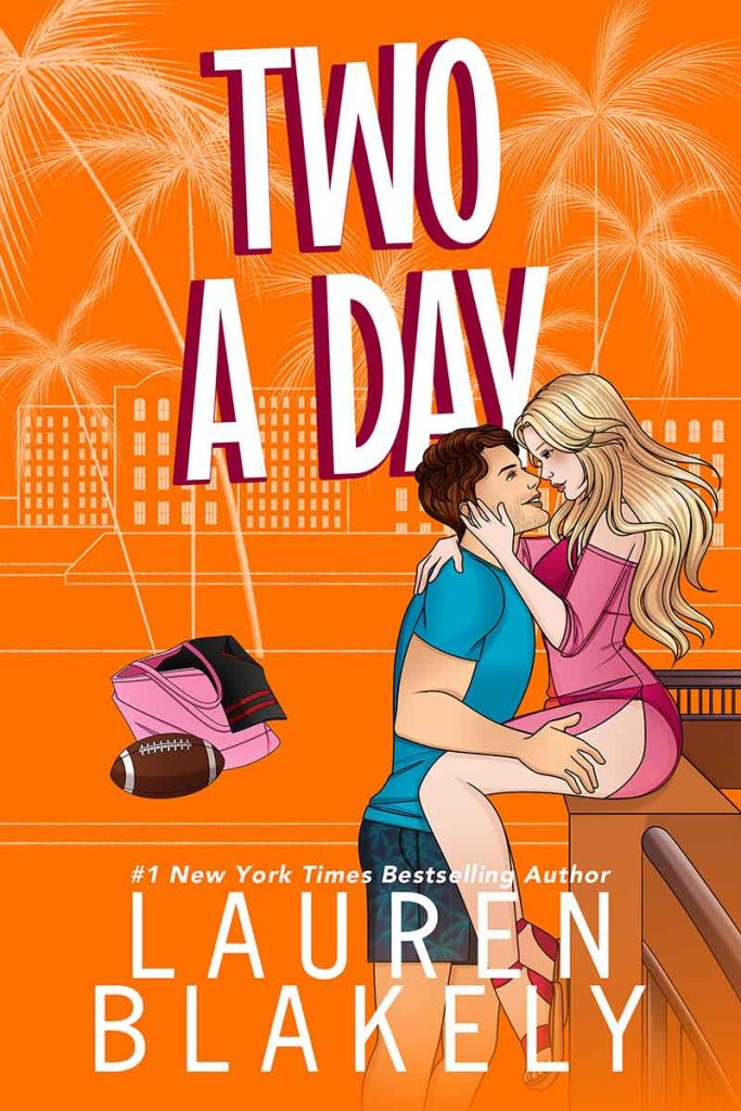 Book cover for 'TWO A DAY (The Dating Games Book 2)' by Lauren Blakely