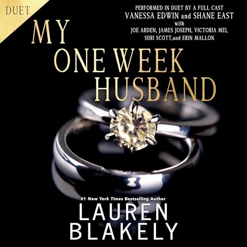 Audiobook cover for '"MY ONE WEEK HUSBAND (The Extravagant book #3)"' by Lauren Blakely