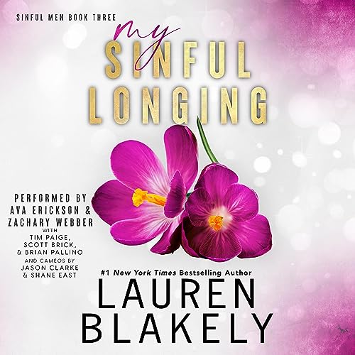 Audiobook cover for '"MY SINFUL LONGING (Sinful Men Book 3)"' by Lauren Blakely