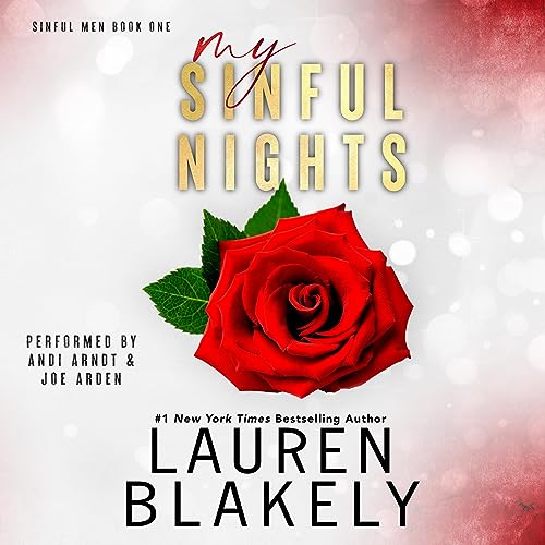Audiobook cover for '"MY SINFUL NIGHTS (Sinful Men Book 1)"' by Lauren Blakely